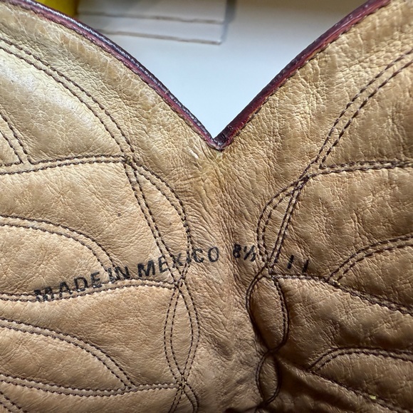 John Fluevog Red Flame Platform Cowboy Boots 8.5 READ - Picture 10 of 12